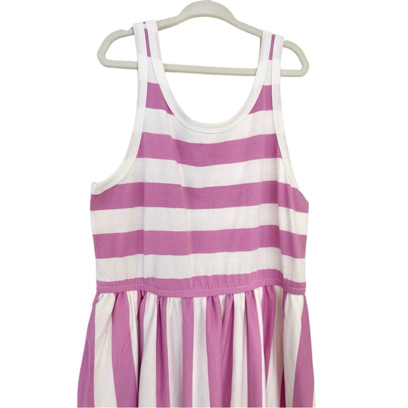 (NWT) Cat & Jack Mauve and White Striped Knit Maxi Dress | Girls Large (10/12) - Picture 2 of 5